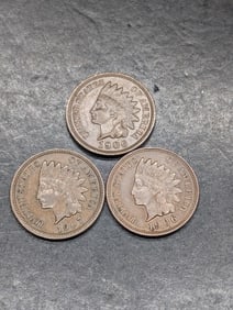 **AU** Indian Head Cents.(2) 1906 & 1907