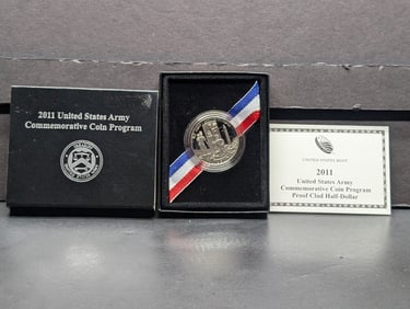 2011-S Army Proof Clad Half Dollar - OGP