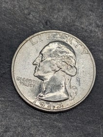 **GEM BU** 1943 Washington Silver Quarter