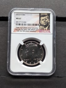 2022-D Kennedy Half Dollar - NGC MS67