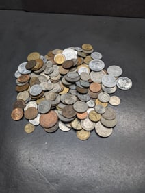 Bag of 1.80 Lbs. of Various Vintage & Modern World Coins