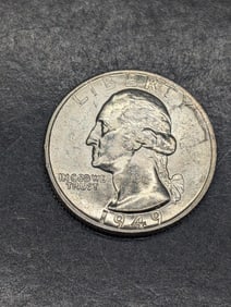 **GEM BU** 1949-D Washington Silver Quarter