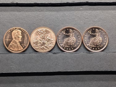 1 Oz. Each .999 FINE COPPER Various Designed Rounds (4 PCS)