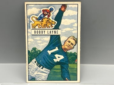 1951 Bowman Bobby Layne #102 - HOF