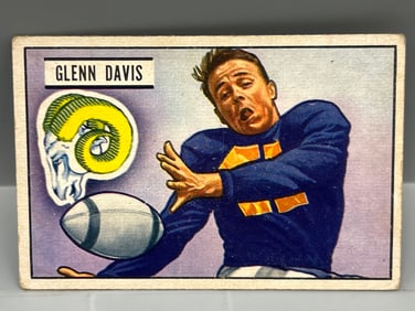 1951 Bowman #42 Glenn Davis / Army + Rams