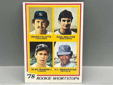 1978 Topps Paul Molitor/Alan Trammell RC #707 - HOFers