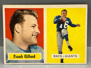 1957 Topps #88 Frank Gifford (HOF) / Giants