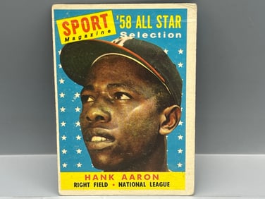 1958 Topps All Star Hank Aaron #488