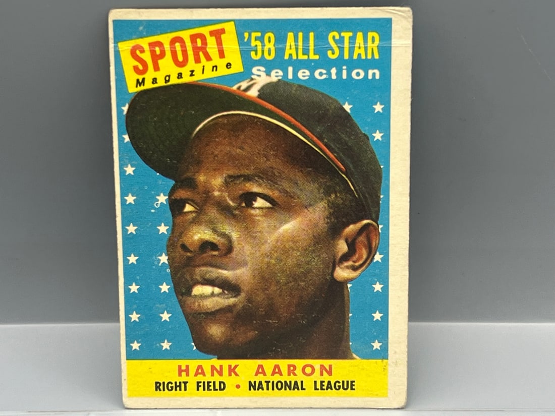 1958 Topps All Star Hank Aaron #488: 1958 Topps All Star Hank Aaron #488