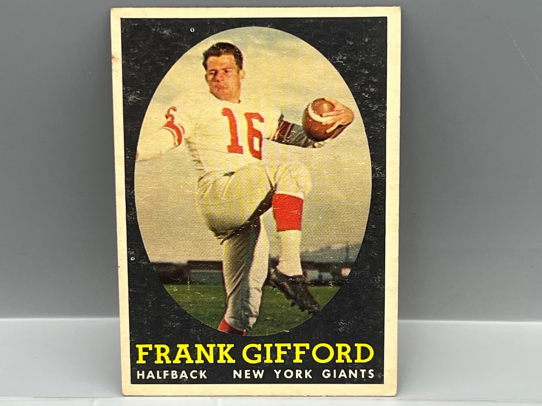 1958 Topps #73 Frank Gifford (HOF) / Giants: 1958 Topps #73 Frank Gifford (HOF) / Giants