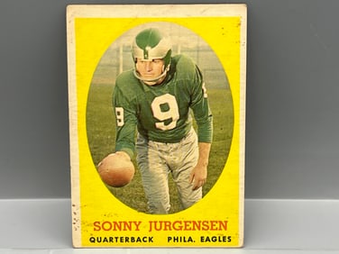 1958 Topps #90 Sonny Jurgensen - Rookie (HOF) / Eagles