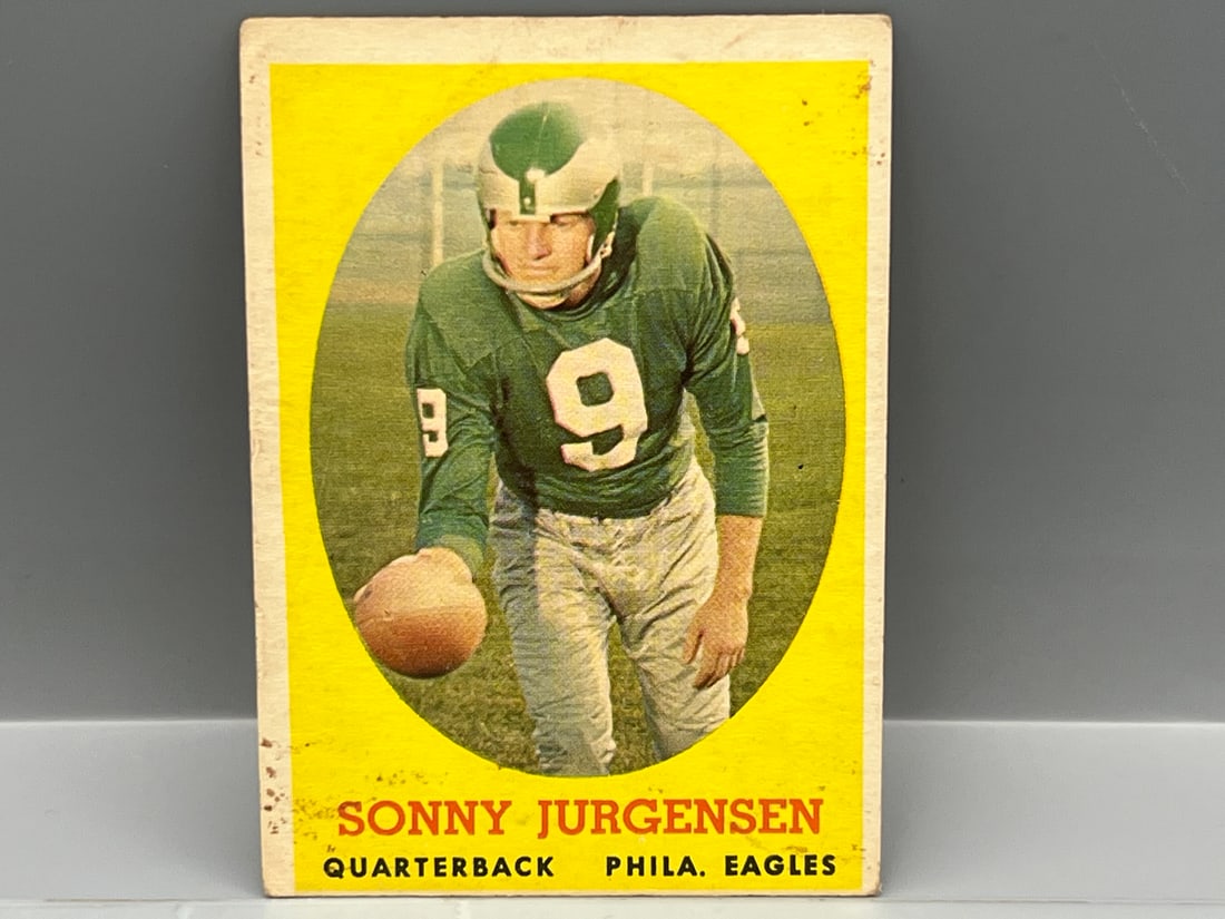 1958 Topps #90 Sonny Jurgensen - Rookie (HOF) / Eagles (1 of 2)