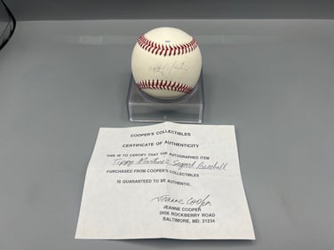 Tippy Martinez Autographed Baseball W/ COA