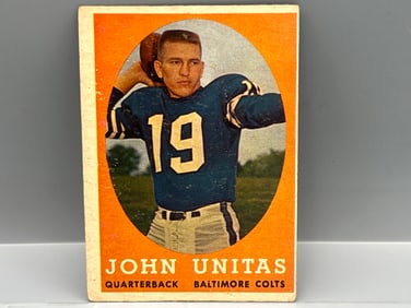 1958 Topps #22 John Unitas - 2nd Yr (HOF) / Colts
