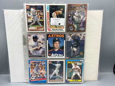 Lot of (36) Assorted Baseball Star Player Cards W/ RCs - Varying Conditions