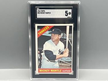 1966 Topps Mickey Mantle #50 SGC EX 5
