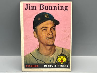 1958 Topps Jim Bunning 2nd Year #115