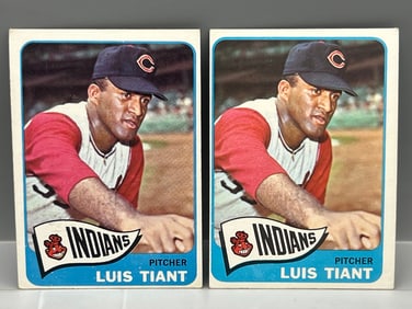 (Lot Of 2) - 1965 Topps #145 Luis Tiant *Rookie* / Indians