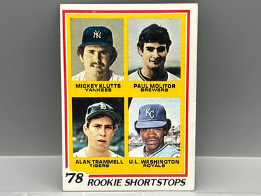 1978 Topps Paul Molitor/Alan Trammell RC #707