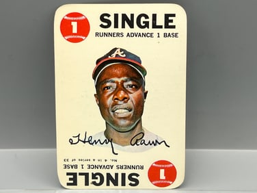 1968 Topps Game #4 Hank Aaron (HOF) / Braves