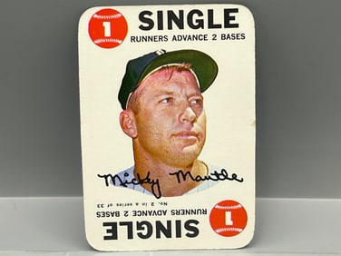 1968 Topps Game #2 Mickey Mantle (HOF) / Yankees