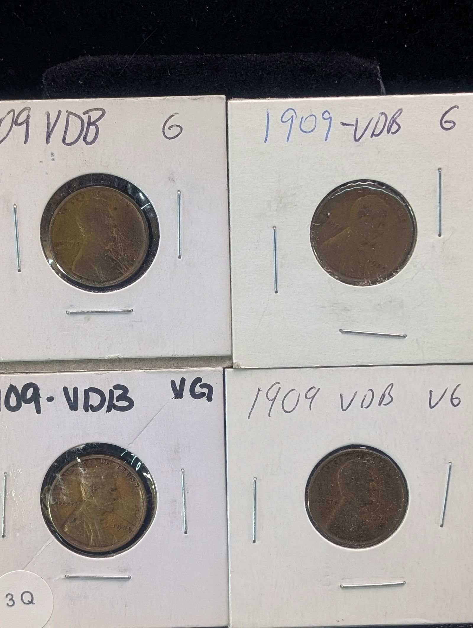 (4) 1909 VDB Lincoln Wheat Cents (1 of 2)