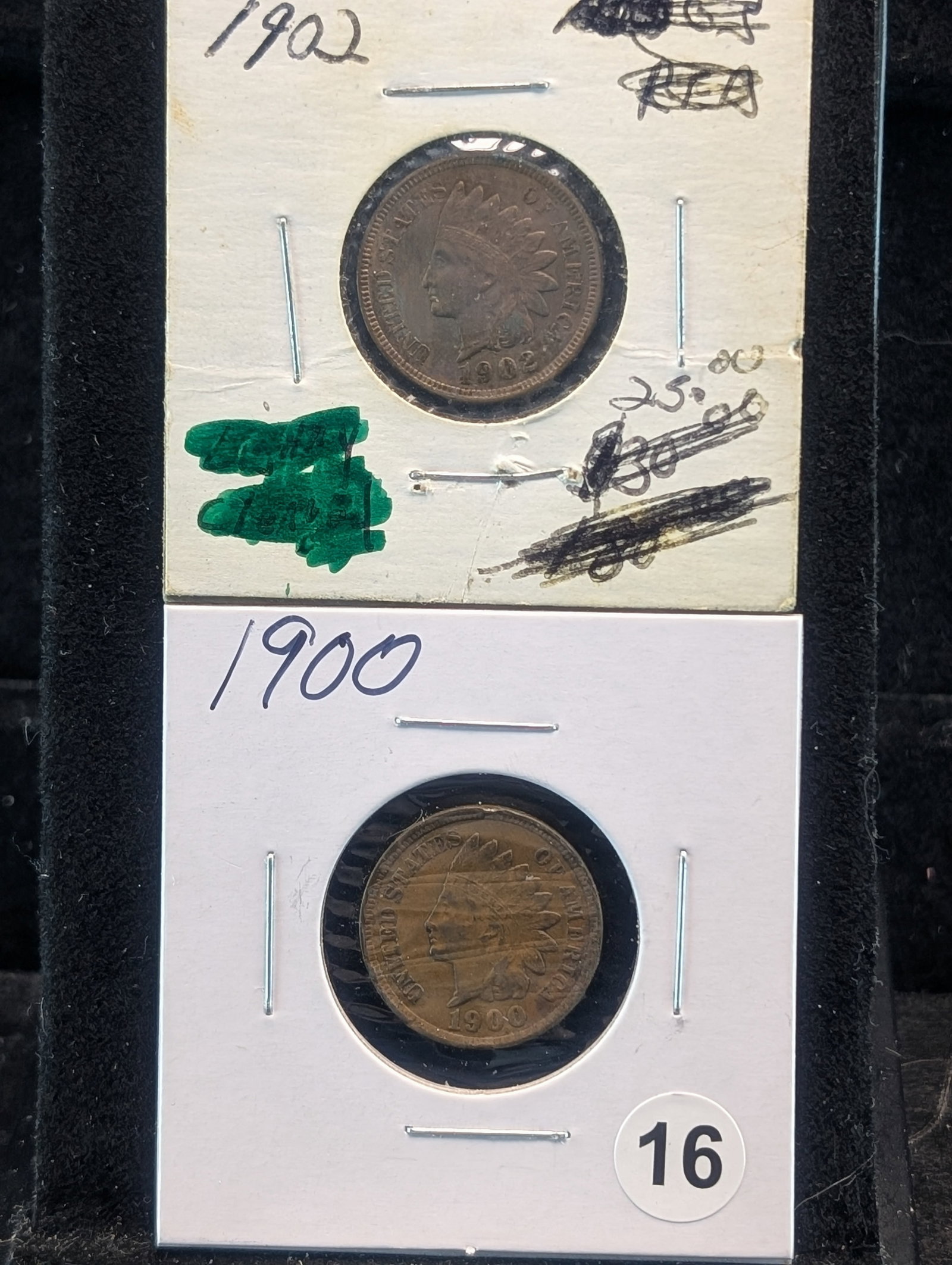 1900 and 1902 Indian Head Pennies NICE COINS: 1900 and 1902 Indian Head Pennies NICE COINS