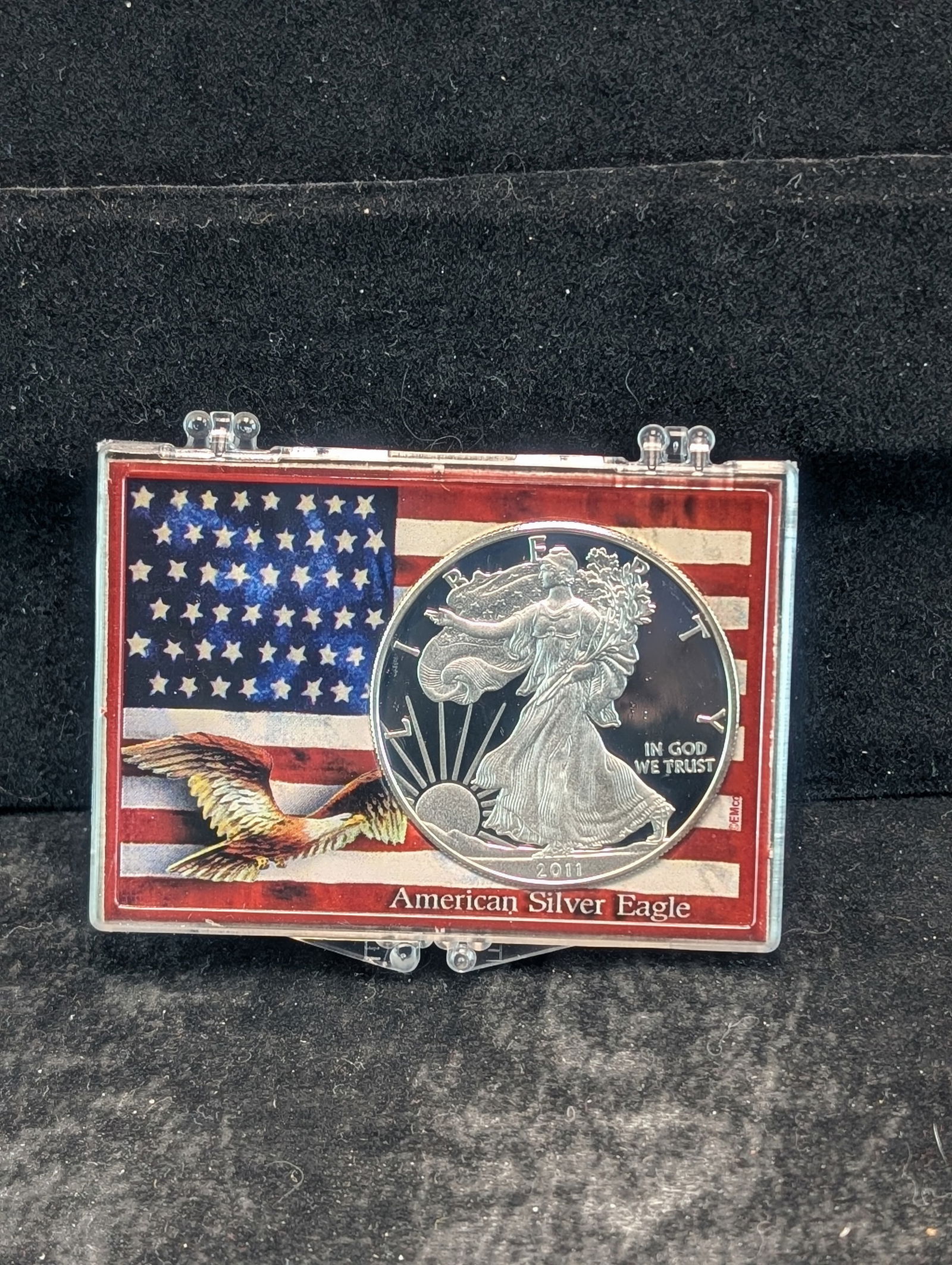 2011-W Proof American Silver Eagle $1. OGP. One Troy Ounce .999 Fine Silver (1 of 2)