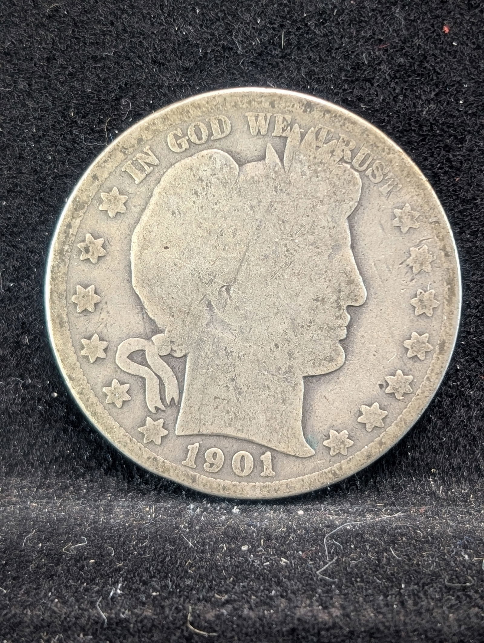 1901 Barber Half Dollar - 90% Silver (1 of 2)
