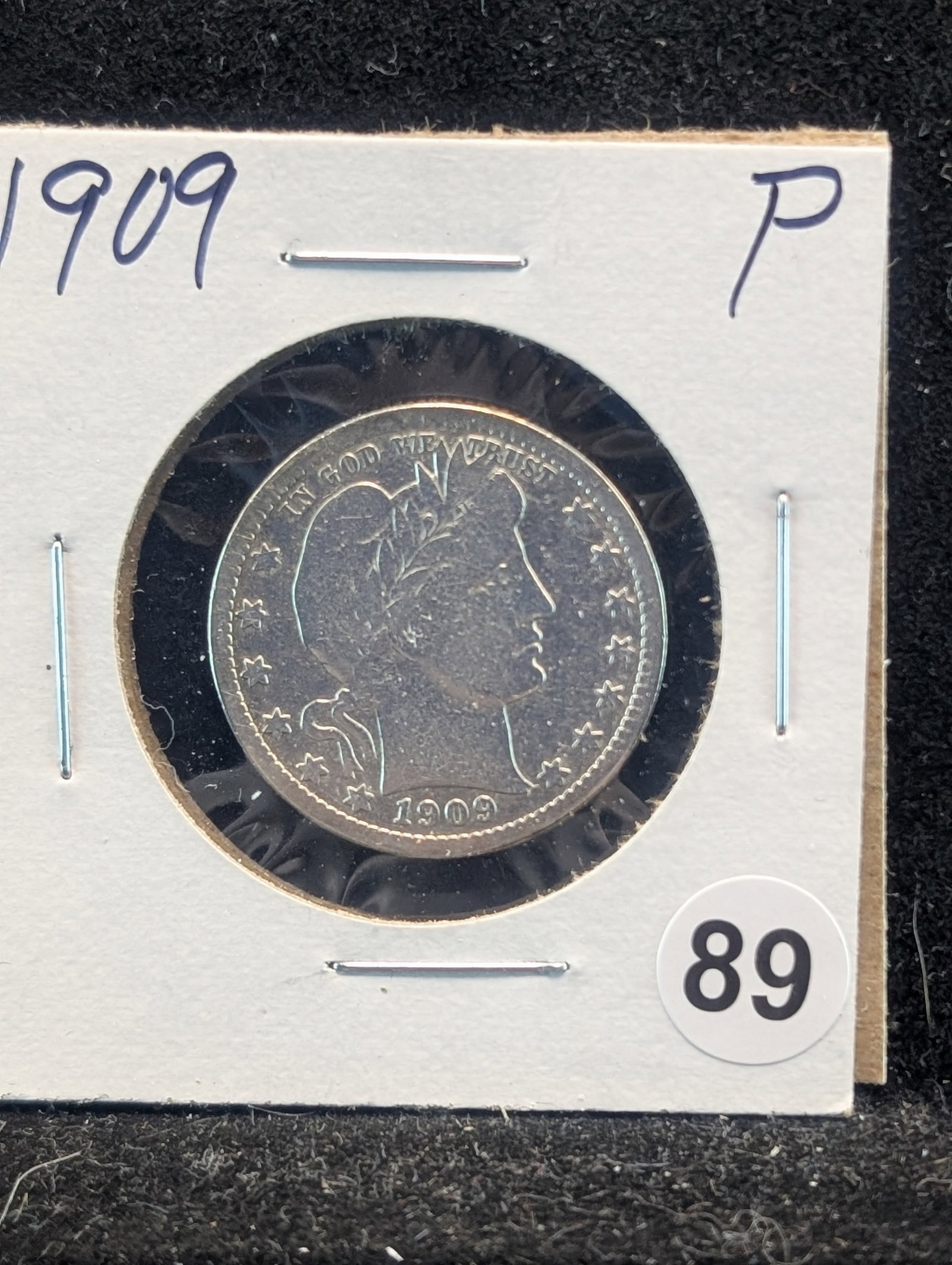 1909 P Barber Quarter: 1909 P Barber Quarter