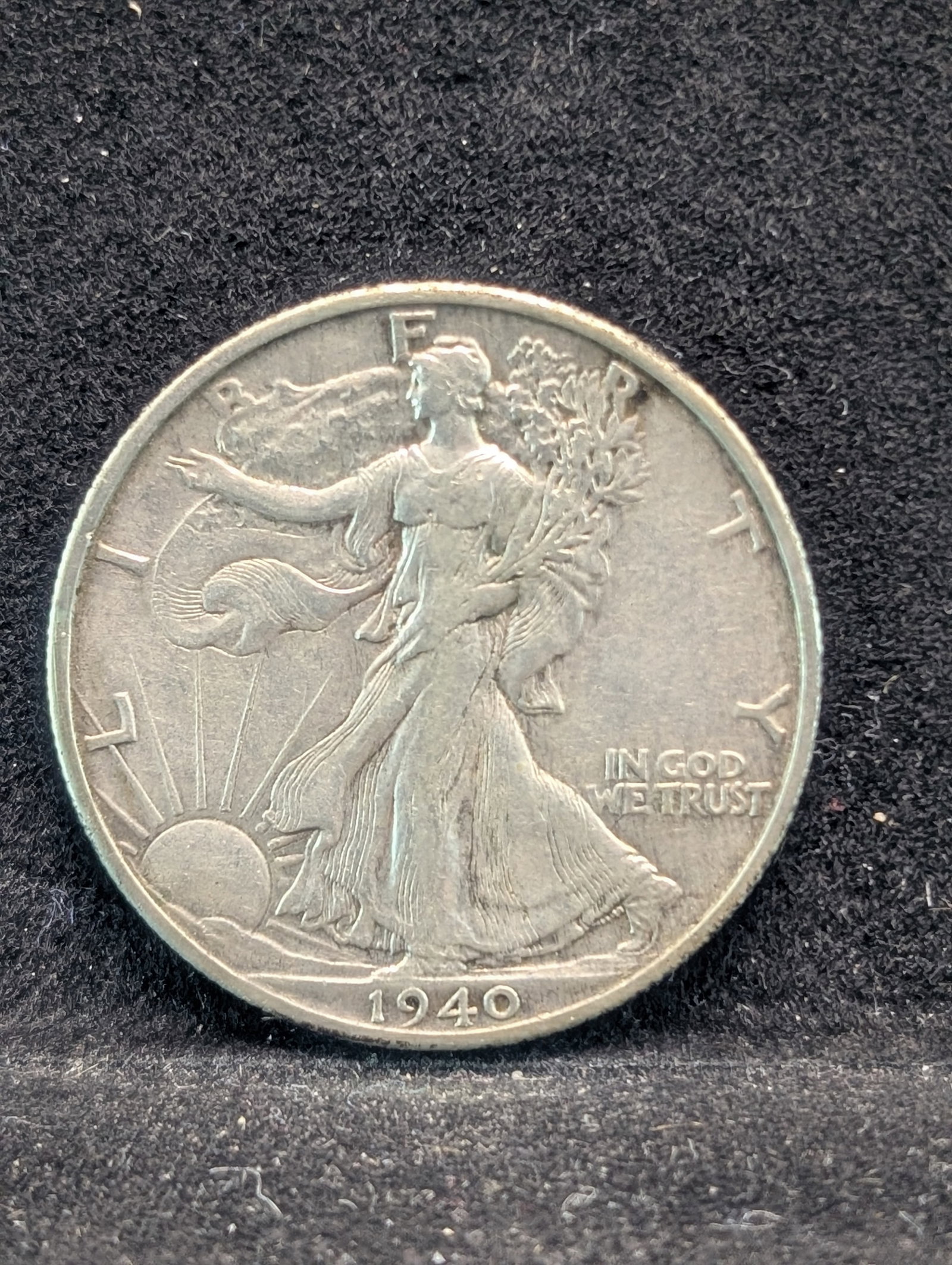1940 Walking Liberty Half Dollar. 90% Silver: 1940 Walking Liberty Half Dollar. 90% Silver