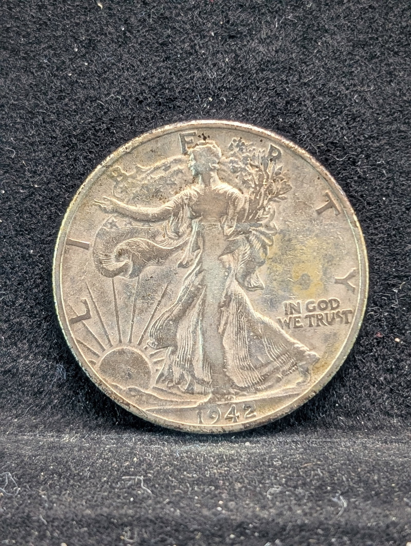 1942 Walking Liberty Half Dollar. 90% Silver: 1942 Walking Liberty Half Dollar. 90% Silver