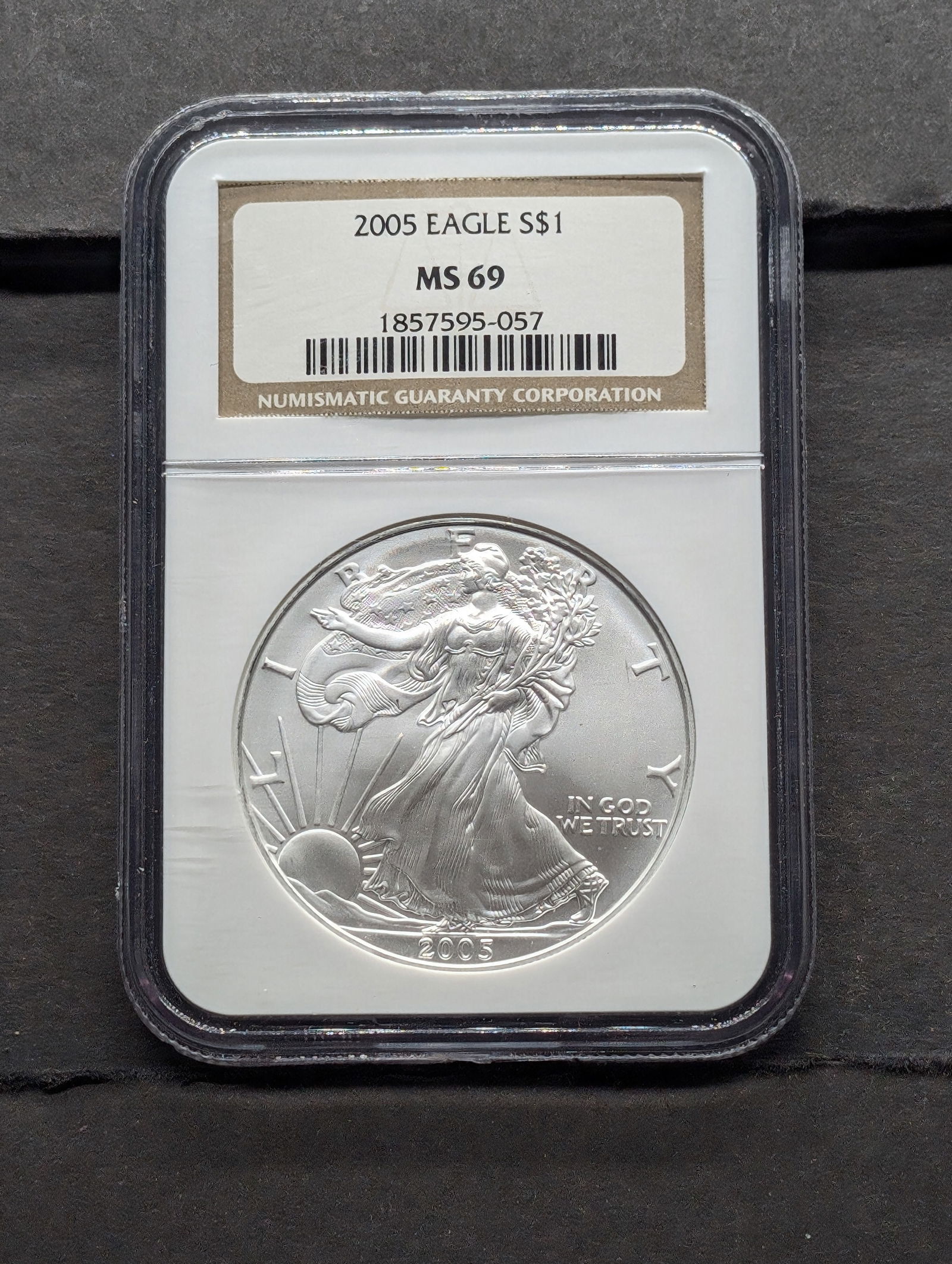 2005 American Silver Eagle - NGC MS69, Top Tier Grader. (1 of 3)