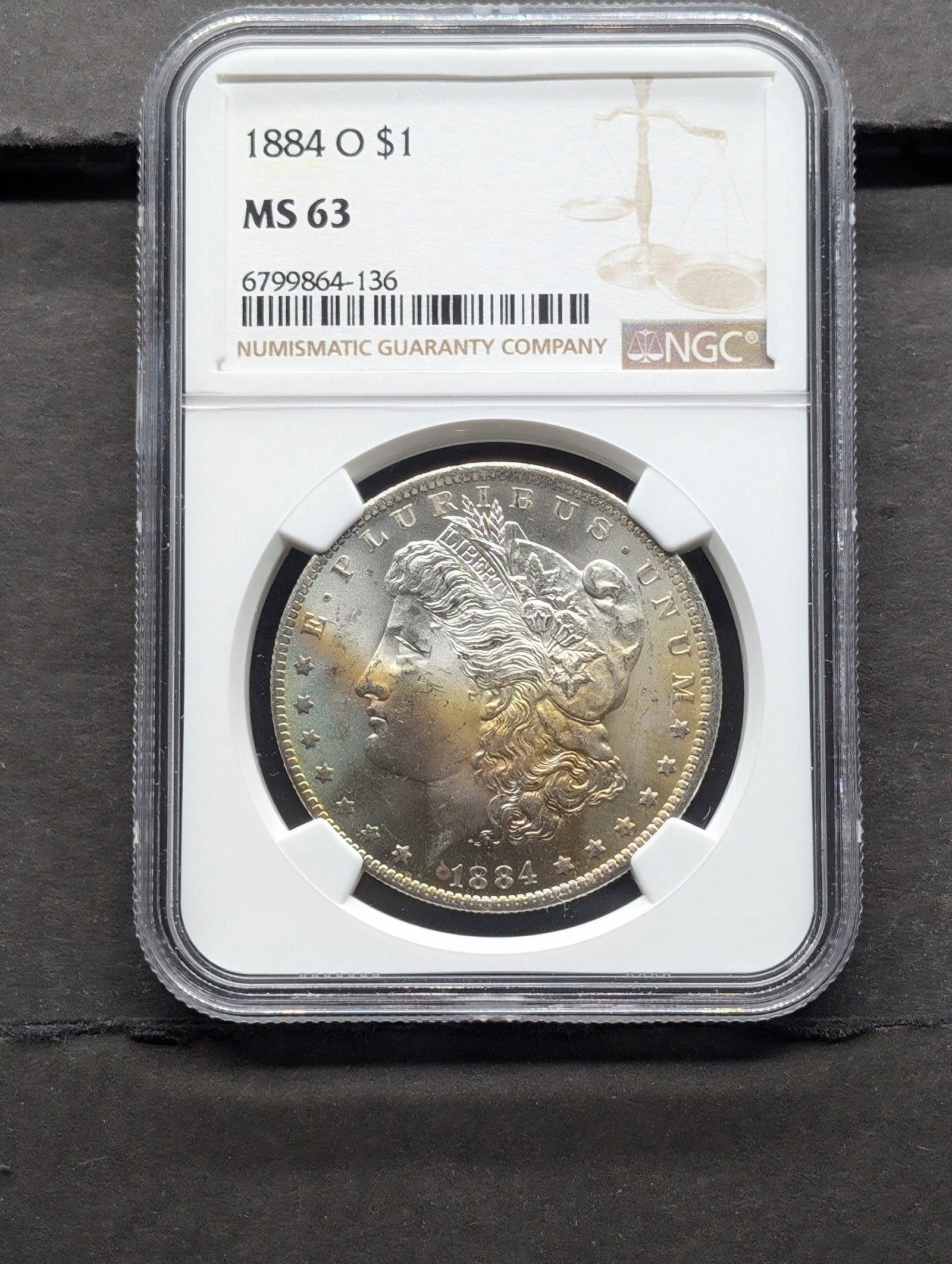 1884-O Morgan Silver Dollar - NGC MS63 - Beautiful Toning!!~, Top Tier Grader (1 of 3)