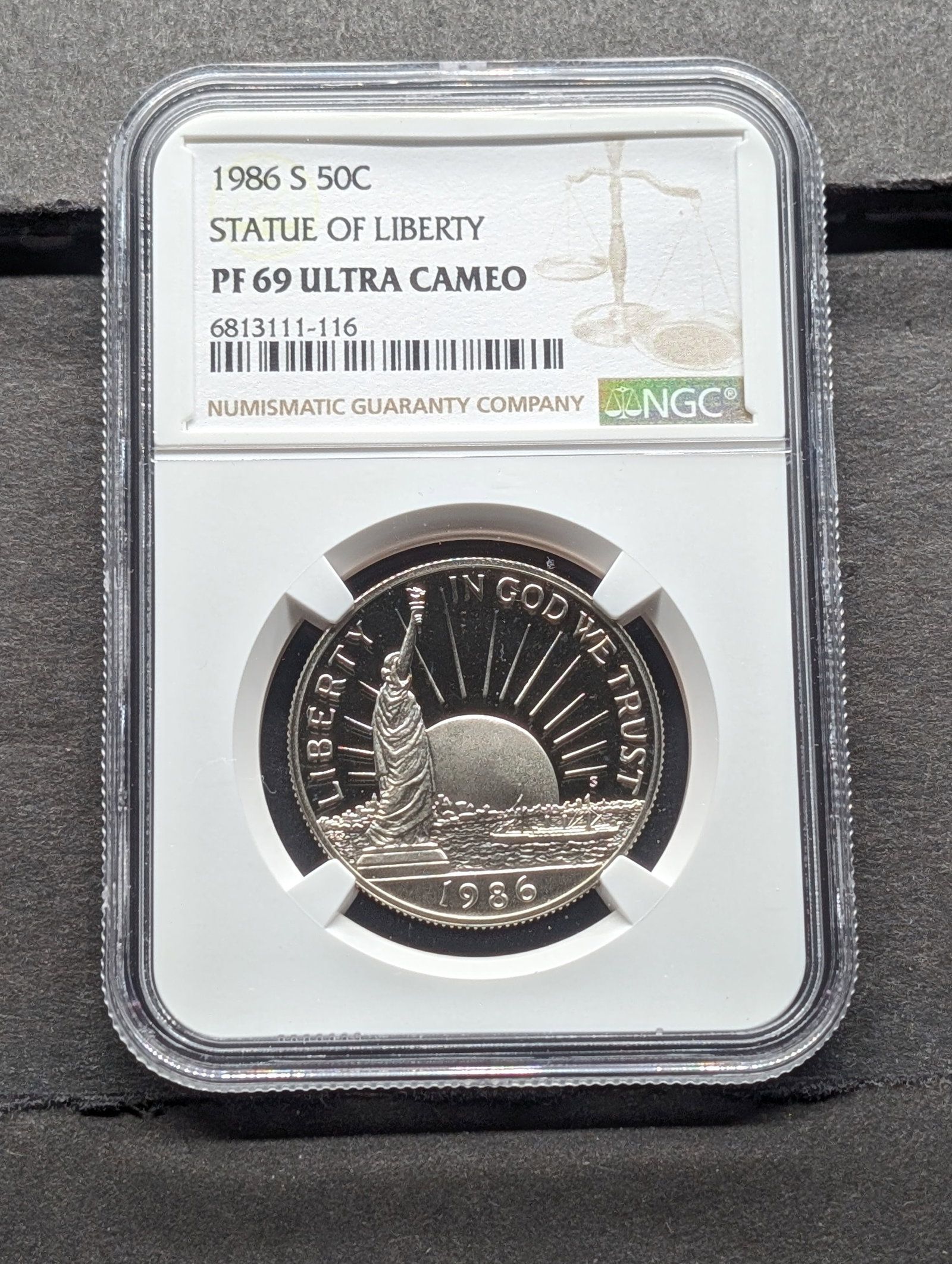 1986-S PROOF Statue of Liberty Half Dollar - NGC PF69 ULTRA CAMEO, Top Tier Grader: 1986-S PROOF Statue of Liberty Half Dollar - NGC PF69 ULTRA CAMEO, Top Tier Grader