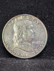 1948 Franklin Half Dollar. 90% Silver