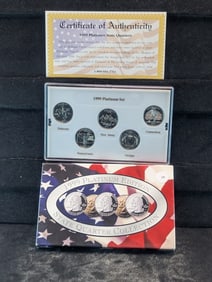 1999-P U.S. Mint Platinum Edition State Quarters Collection Set In OGP w/COA