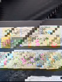 16 Birthday Postcards With Pictures Of Flowers