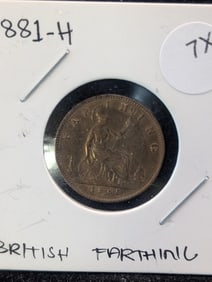 1881-H Great Britain 1 Farthing