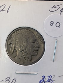 1921 Buffalo Nickel  Semi-Key Date
