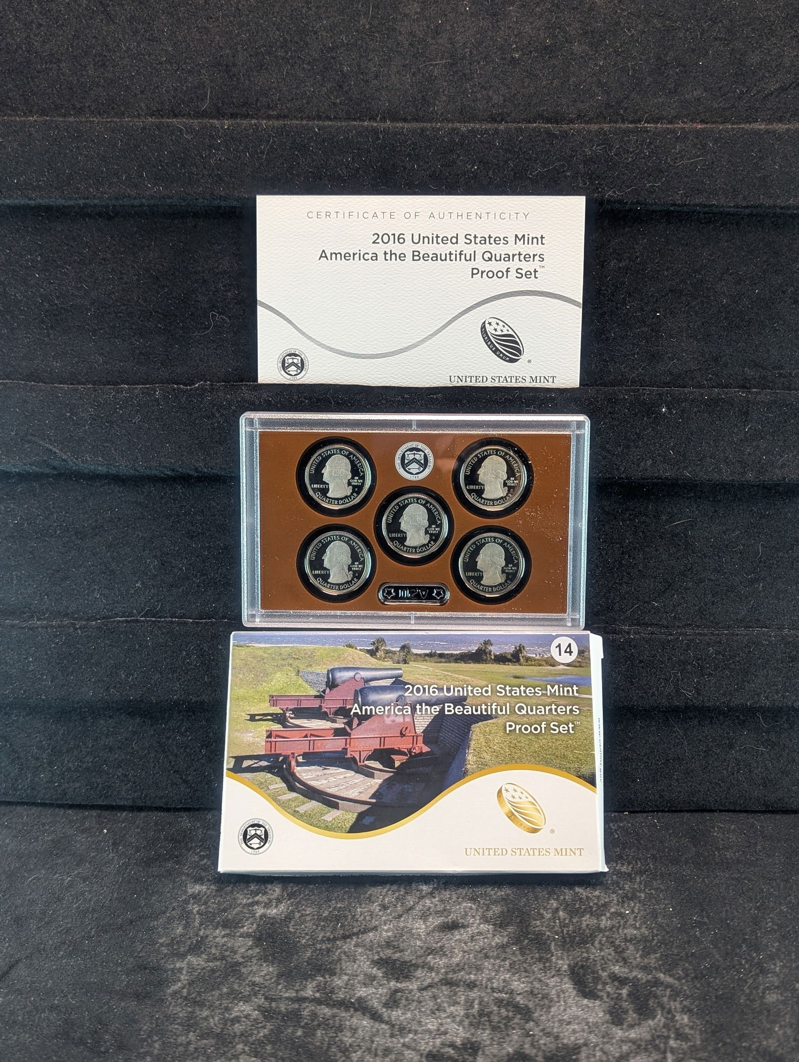 2016-S US Mint America the Beautiful Proof Set MINT ERROR ON BOX PHOTO WRONG FOR CUMBERLAND GAP OGP (1 of 4)