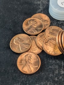 Fifty 1986-P Lincoln Memorial Cents