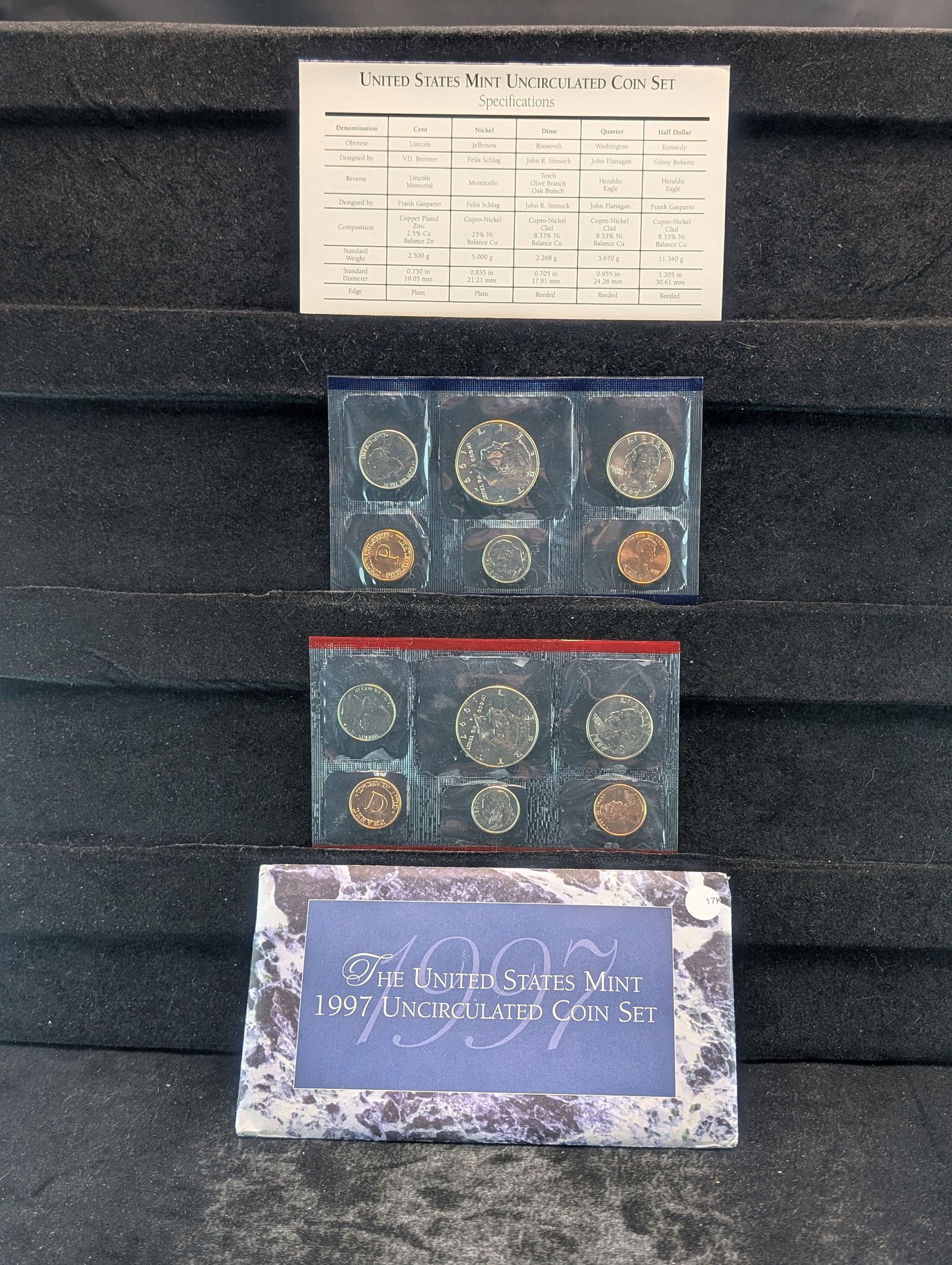 1997 P&D U.S. Mint Uncirculated Set (1 of 4)
