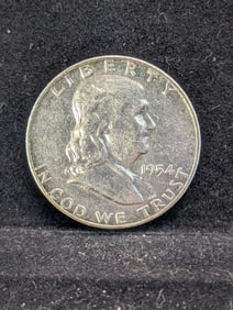 1954-D Franklin Half Dollar. 90% Silver