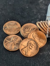Fifty 1986-P Lincoln Memorial Cents