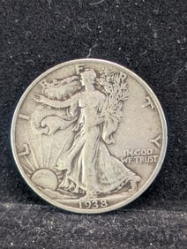 1938 Walking Liberty Half Dollar