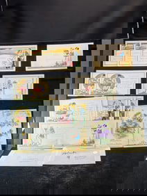 16 Unused Birthday Postcards