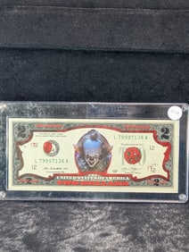2013 Two Dollar Bill Colorized Note with Clown
