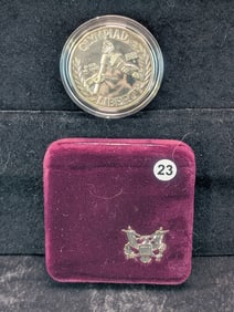 1988 S United States Mint Olympic Silver Dollar Official Govt Case