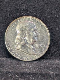 1957-D Franklin Half Dollar. 90% Silver